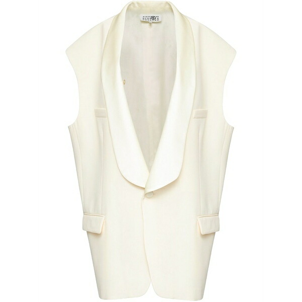 マルタンマルジェラ レディース 上衣＆上衣 アウター Tailored waistcoat Neutrals