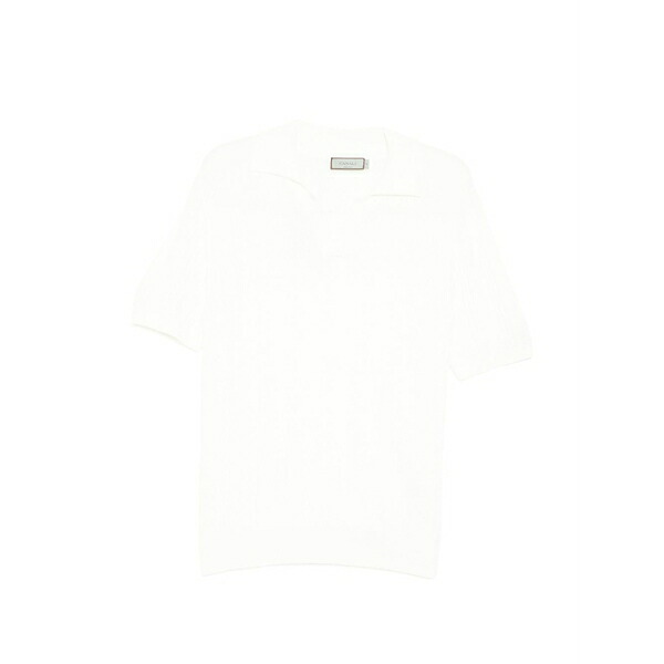 カナーリ メンズ ティーシャツ トップス Textured top White メンズファッション-Tシャツ・カットソー-トップス
