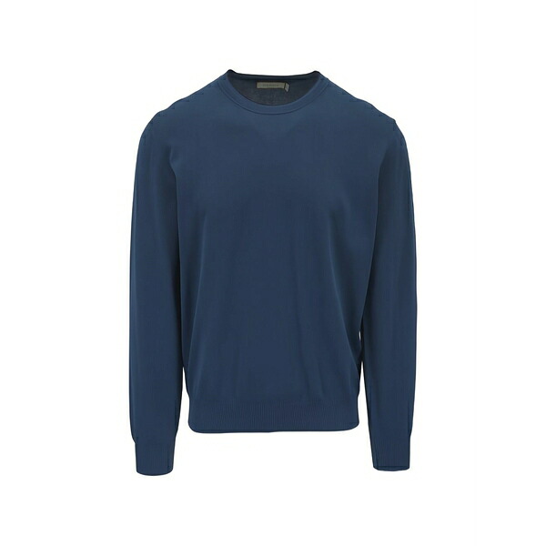 カナーリ メンズ 編み物\u0026プルオーバー アウター Cotton sweater Blue