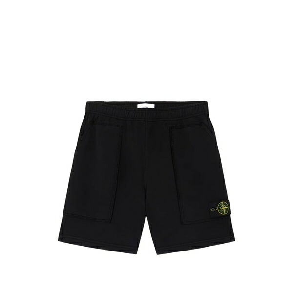 ストーンアイランド メンズ カジュアルパンツ ボトムス Pocket cotton shorts Black｜asty