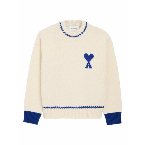 意中の女 メンズ 編み物\u0026プルオーバー アウター Ami de coeur sweater Neutrals