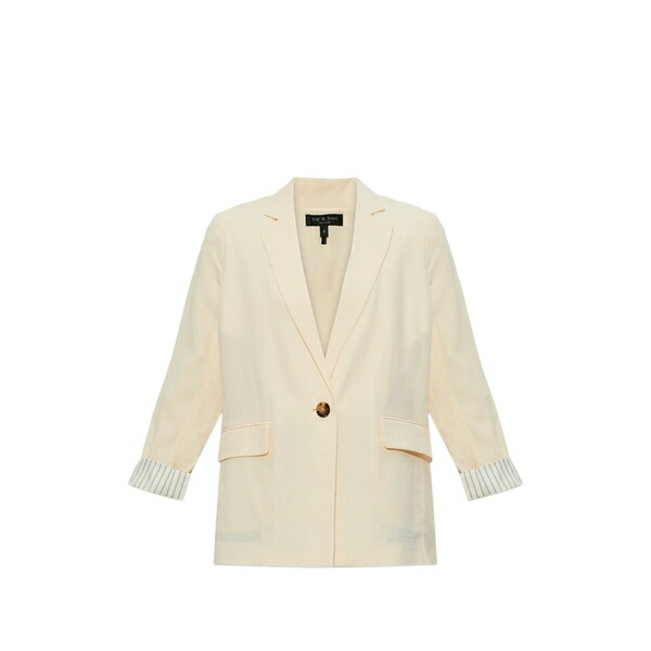 ラグアンドボーン レディース ジャケット＆ブルゾン アウター Button-fastening blazer Neutrals｜asty 113,800円