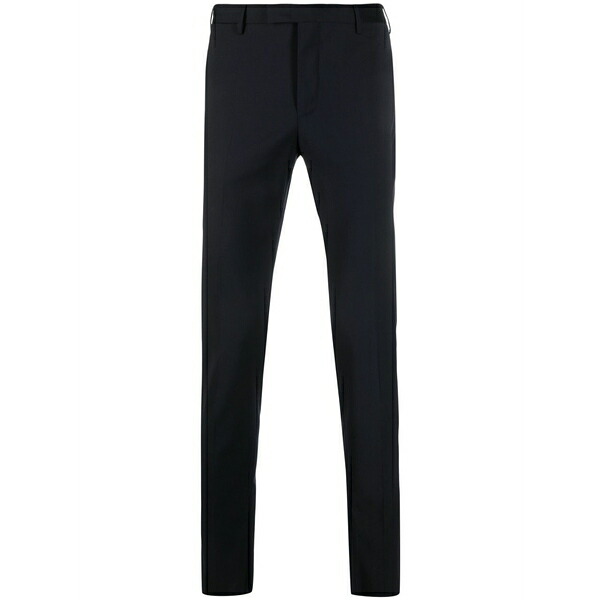 PTトリノ メンズ カジュアルパンツ ボトムス Mid-rise slim-fit trousers Blue｜asty