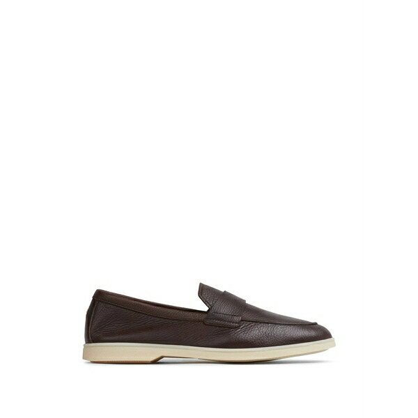 ヘンダーソン・ブラッコ メンズ スリッポン・ローファー シューズ Textured loafers Brown