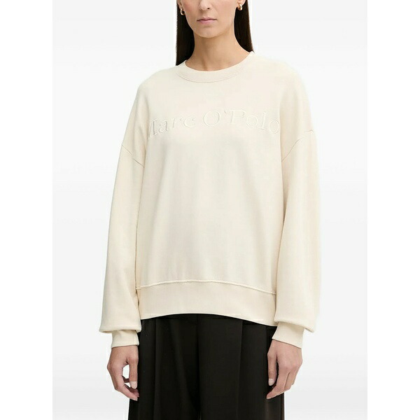 マルコポーロ レディース ニット\u0026セーター アウター Embroidered sweatshirt Neutrals