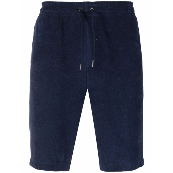 ラルフローレン メンズ 心地好いズボン下 ボトムス Terry drawstring-waist shorts Blue