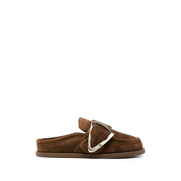 イヌイキー レディース サンダル シューズ Buckle soft mules Brown