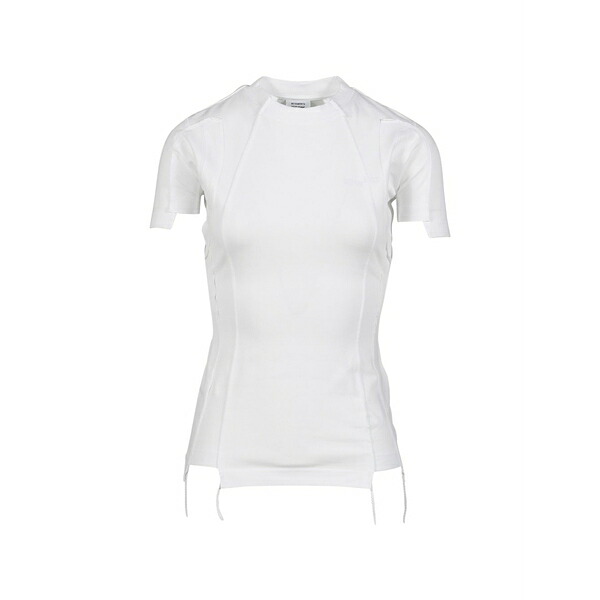 ヴェトモン レディース ティーシャツ トップス Embroidered logo t-shirt White