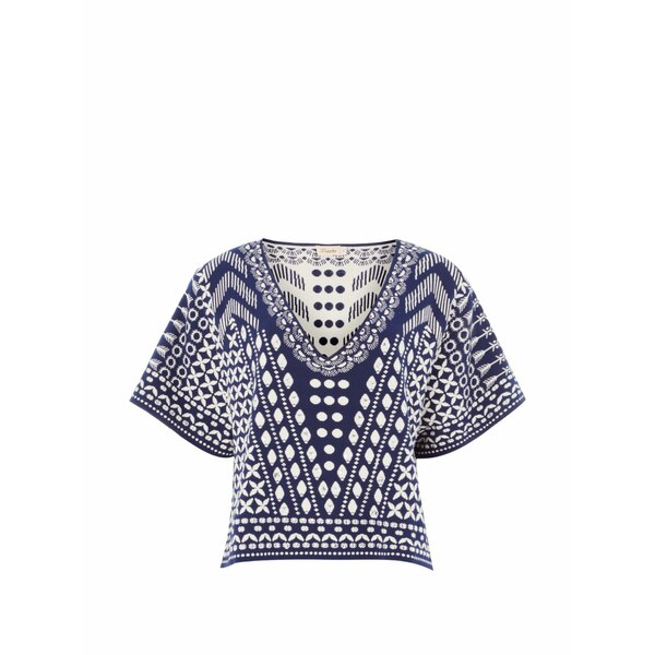 テンパリーロンドン レディース シャツ トップス Tlalli knitted top Blue｜asty 82,390円