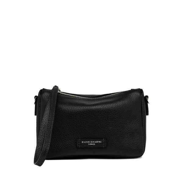 ジャンニ・キアリーニ レディース クラッチペダル御徒面子 御徒面子 Leather zip-top clutch bag Black