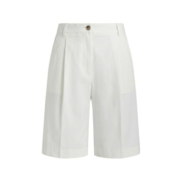 ピンコ レディース 心地好いズボン下 ボトムス Pleated shorts White