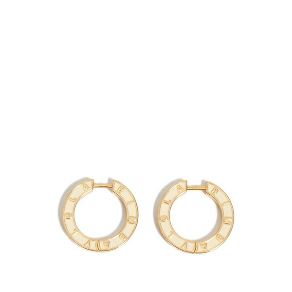 ビンバ イ ローラ レディース ピアス&イヤリング アクセサリー Engraved logo earrings Gold|asty