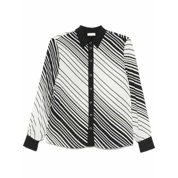 リュージョー レディース シャツ トップス Striped shirt White|asty