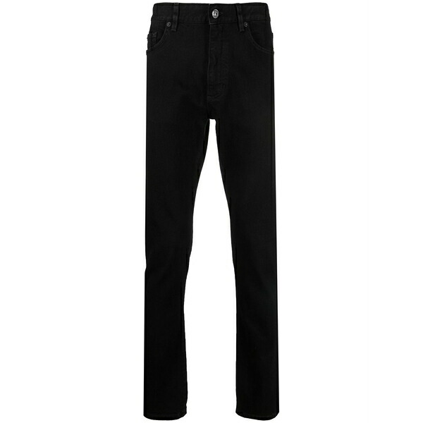 ゼニア メンズ デニムパンツ ボトムス Roccia slim-fit jeans Black｜asty