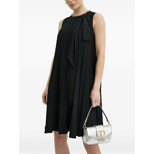 ニッサ レディース 衣装 トップス Pleated mini dress Black
