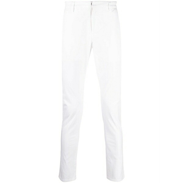 ドンダップ メンズ カジュアルパンツ ボトムス Slim-cut chinos White｜asty