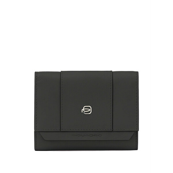 ピークアドロ  レディース 紙入れ 付属品 Trifold wallet Black