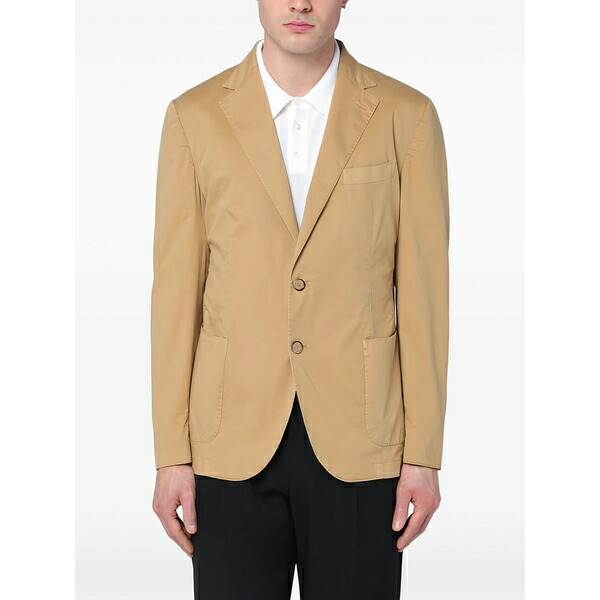 サンタニエロ メンズ 上衣＆上衣 アウター Single-breasted blazer Neutrals メンズファッション-コート・ジャケット