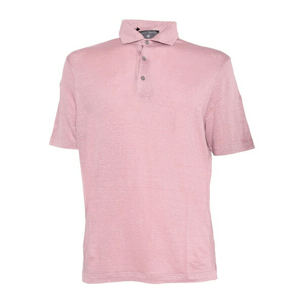 フィリッポ デ ラウレンティス メンズ スポーツシャツ トップス Linen-blend polo shirt Pink