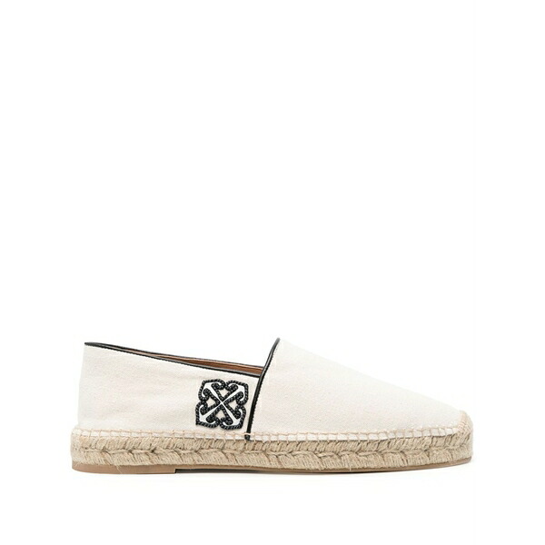 象牙色 メンズ サンダル シューズ Anglette canvas espadrilles White