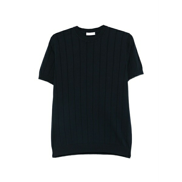 ディクタット メンズ 編み物\u0026プルオーバー アウター Ribbed-knit sweater Blue