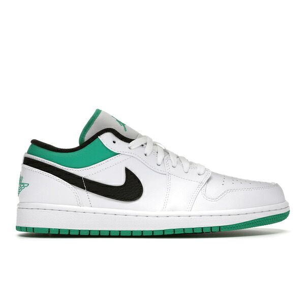 Jordan ジョーダン メンズ スニーカー  【Jordan 1 Low White Lucky Green Black】  サイズ US_12.5(30.5cm) White/Lucky Green-Black