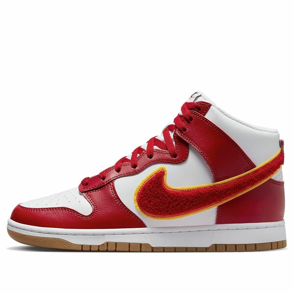 Nike ナイキ メンズ スニーカー  【Nike Dunk High \u0027Chenille Swoosh - Gym Red\u0027 DR8805-101】  大きさ US_12.5(30.5糎)
