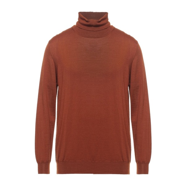 【送料無料】 ブイネック メンズ ニット&セーター アウター Turtlenecks Brown