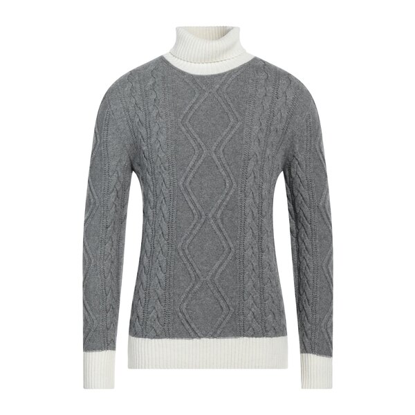 【貨物輸送無料】 エムキュージェイ メンズ 編み物\u0026プルオーバー アウター Turtlenecks Grey