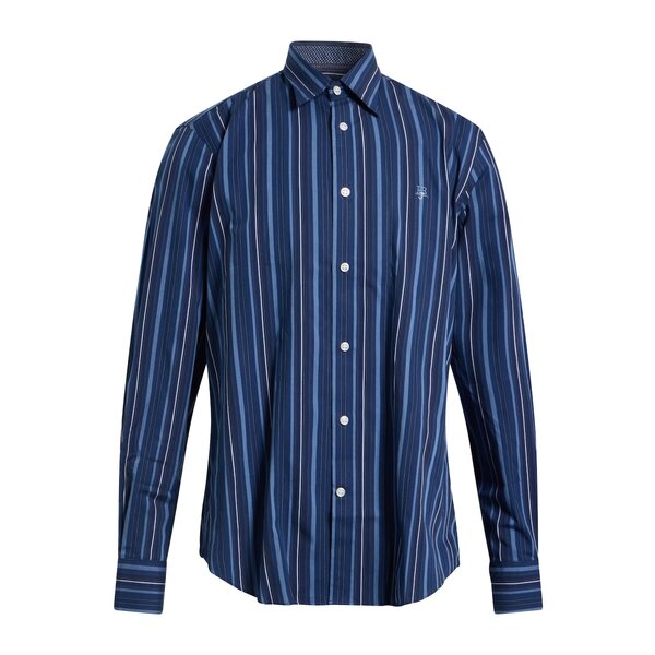【送料無料】 ハーモント & ブレイン メンズ シャツ トップス Shirts Blue｜asty