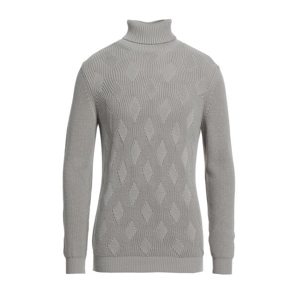 【貨物輸送無料】 アンドレア フェンツィ メンズ 編み物\u0026プルオーバー アウター Turtlenecks Grey ニット・セーター-トップス