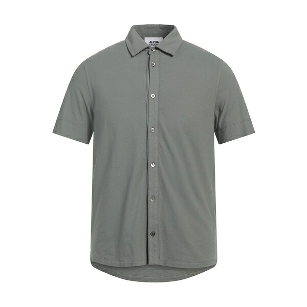 【送料無料】 アルファス テューディオ メンズ シャツ トップス Shirts Green