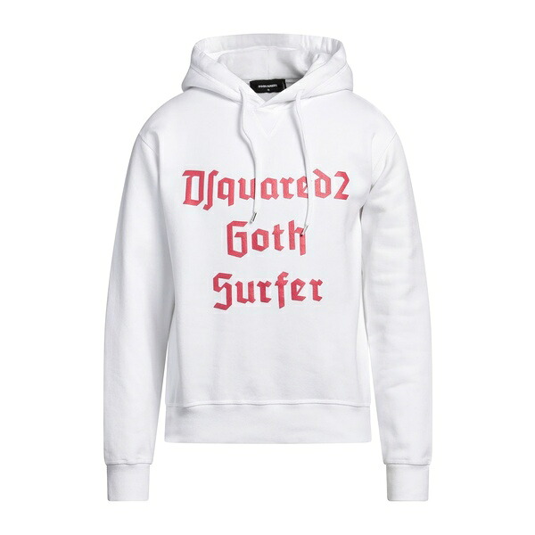 【送料無料】 ディースクエアード メンズ パーカー・スウェットシャツ アウター Sweatshirts White