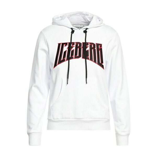 【貨物輸送無料】 アイスバーグレタス メンズ パーカー・スウェットシャツ アウター Sweatshirts White