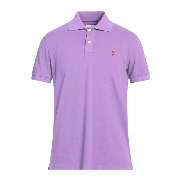 【送料無料】 コオペラティーヴァ ペスカトーリ ポシリポ メンズ Tシャツ トップス Polo shirts Purple 13,121円