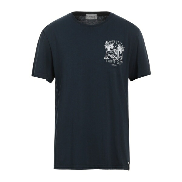 【送料無料】 ブルックスフィールド メンズ Tシャツ トップス T-shirts Blue