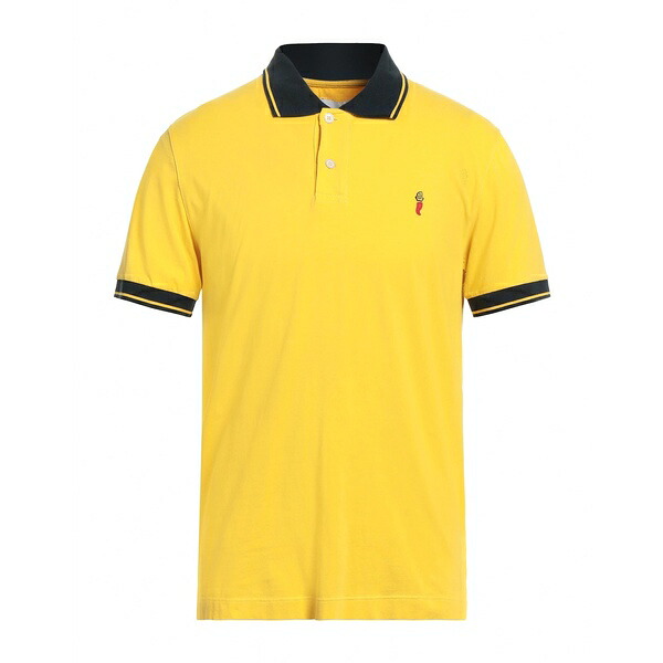 【送料無料】 コオペラティーヴァ ペスカトーリ ポシリポ メンズ Tシャツ トップス Polo shirts Yellow