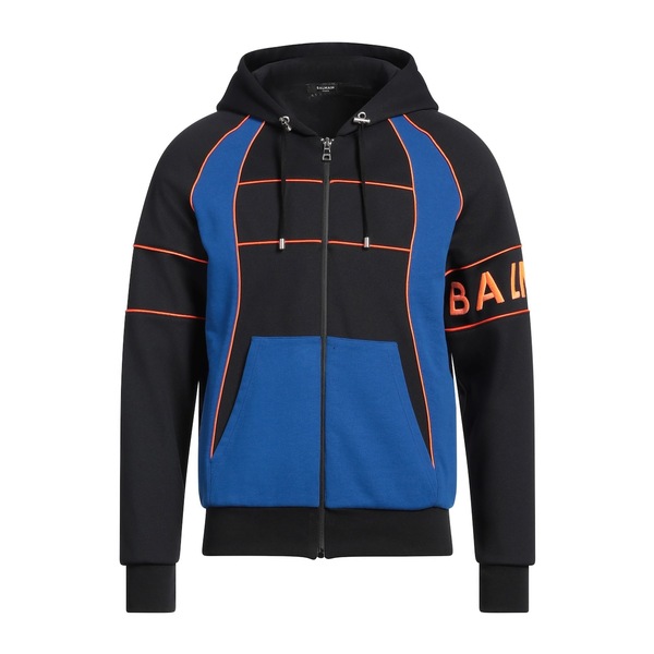 【送料無料】 バルマン メンズ パーカー・スウェットシャツ アウター Sweatshirts Black 169,900円