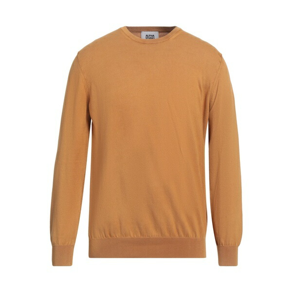 【貨物輸送無料】 アルファス テューディオ メンズ 編み物\u0026スウェーター アウター Sweaters Yellow メンズファッション-ニット・セーター