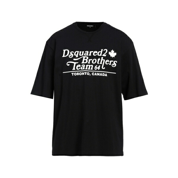 【送料無料】 ディースクエアード メンズ Tシャツ トップス T-shirts Black
