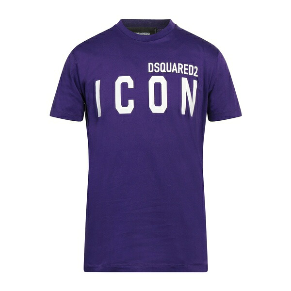 【送料無料】 ディースクエアード メンズ Tシャツ トップス T-shirts Purple