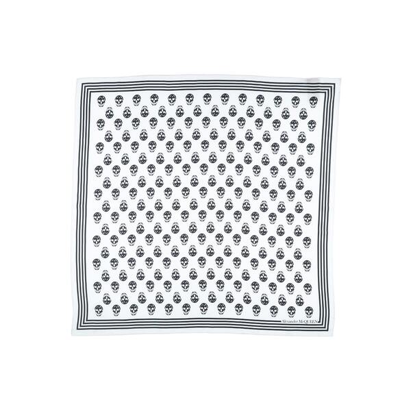 【送料無料】 マックイーン メンズ マフラー・ストール・スカーフ アクセサリー Scarves White