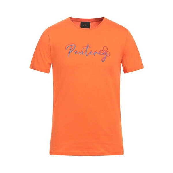 【送料無料】 ピューテリー メンズ Tシャツ トップス T-shirts Orange