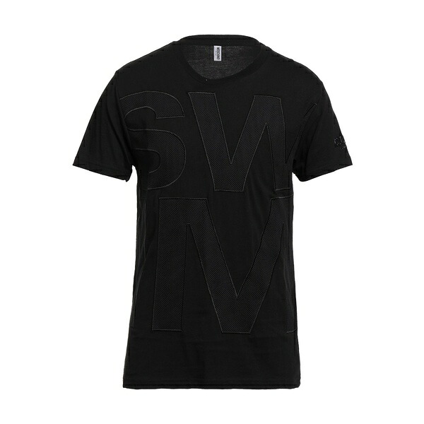 【送料無料】 モスキーノ メンズ Tシャツ トップス T-shirts Black|asty