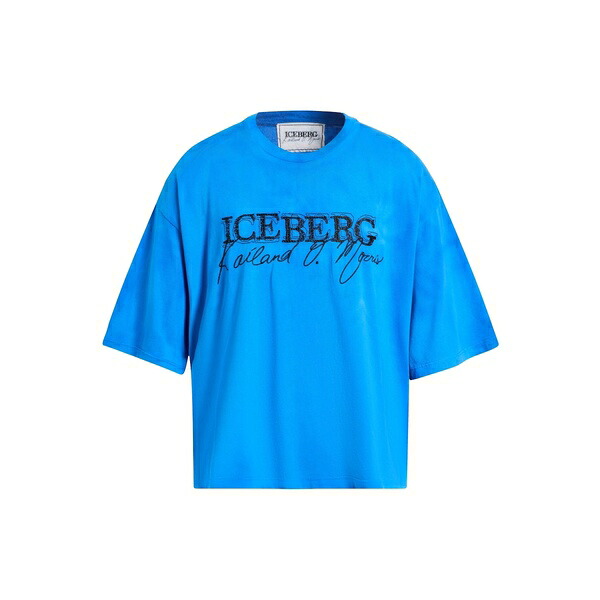 【送料無料】 アイスバーグ メンズ Tシャツ トップス T-shirts Azure