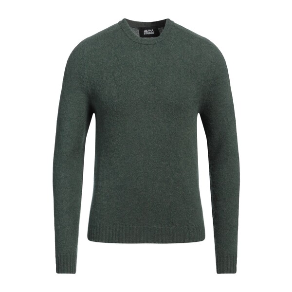 【貨物輸送無料】 アルファス テューディオ メンズ 編み物\u0026プルオーバー アウター Sweaters Green