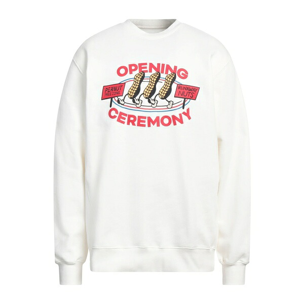【送料無料】 オープニングセレモニー メンズ パーカー・スウェットシャツ アウター Sweatshirts White