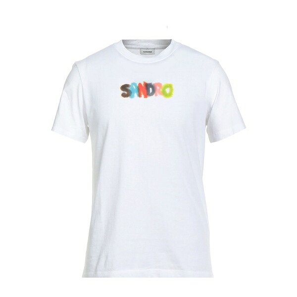 【送料無料】 サンドロ メンズ Tシャツ トップス T-shirts White
