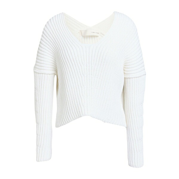 【貨物輸送無料】 イザベル・ベネナート レディース 編み物\u0026プルオーバー アウター Sweaters White