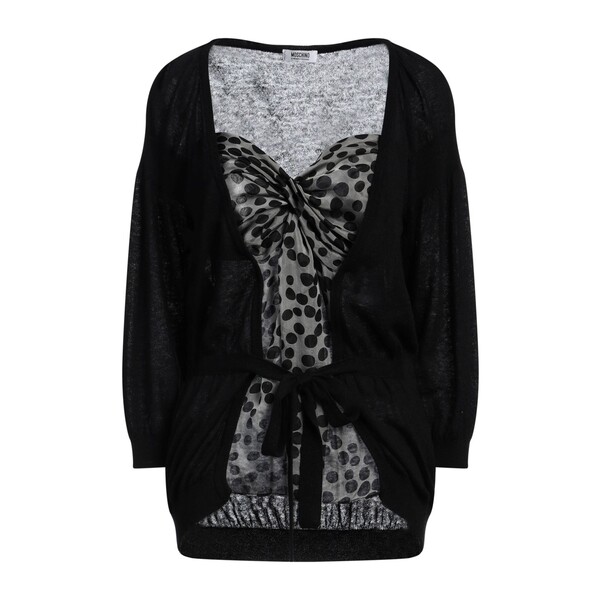 【貨物輸送無料】 モスキーノ レディース ジレー アウター Cardigans Black
